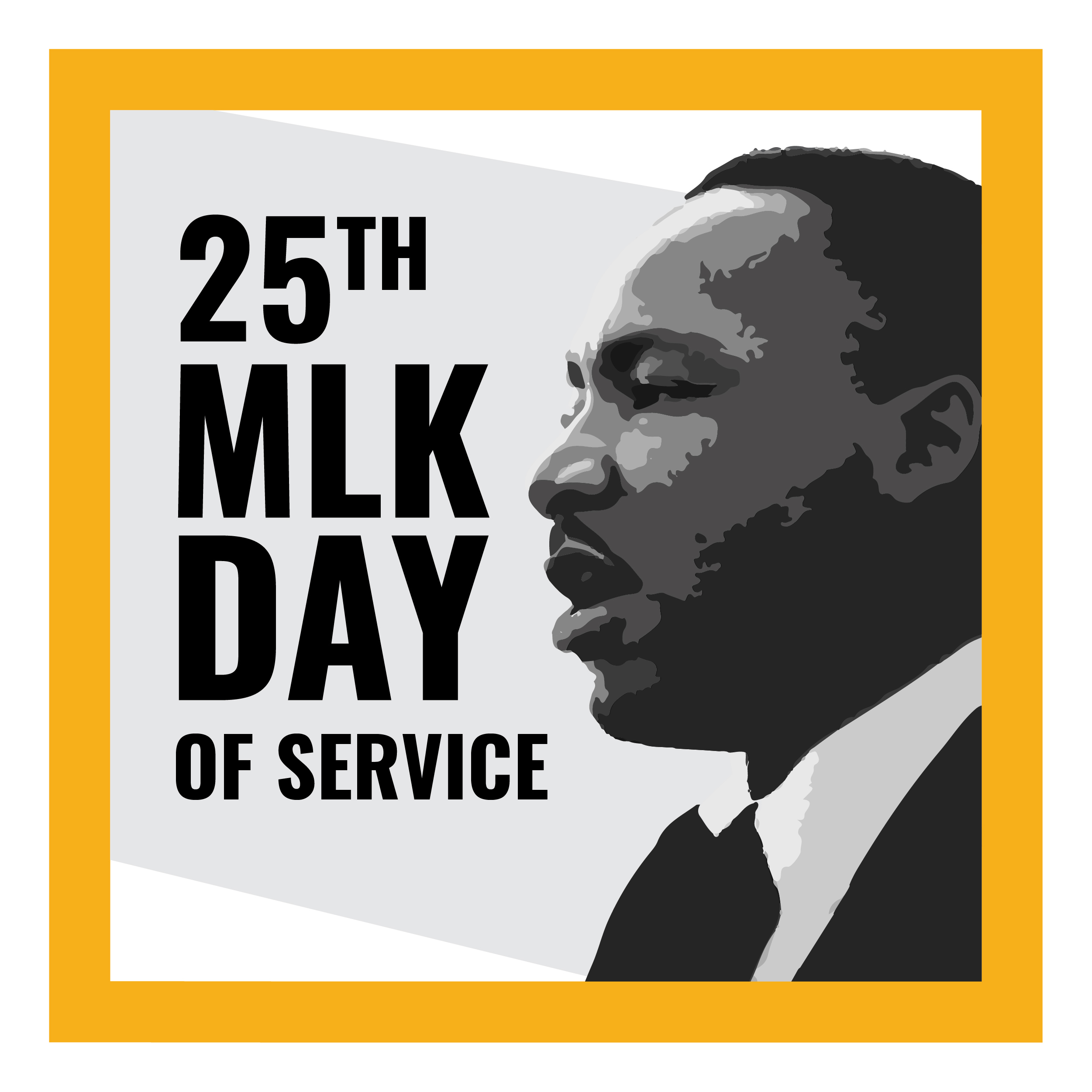 25th MLK Day of Service Logo
