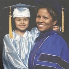 Lissette Diaz ‘07 with her child