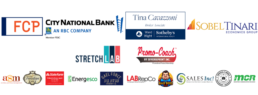 fcp, citinational, tina, sobel,strecthlab, promocoach, asm, venetian, statefarm, energesco, gael force, labrep, sales inc, mcr