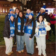 saa students at christmas lighting