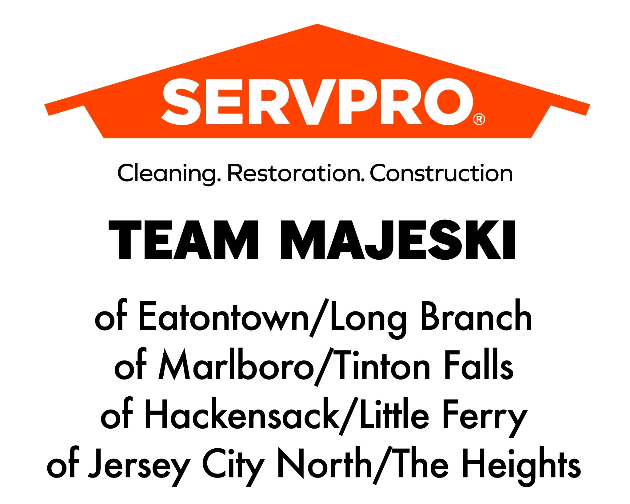 servpro cleaning. restoration. construction. team majeski. of eatontown/long branch of marlboro/tinton falls, of hackensack/little ferry of jersey city north/the heights