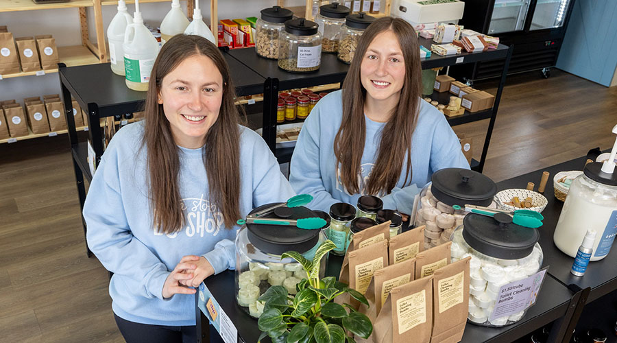 Brooke and Madison Loza in their Retail Location