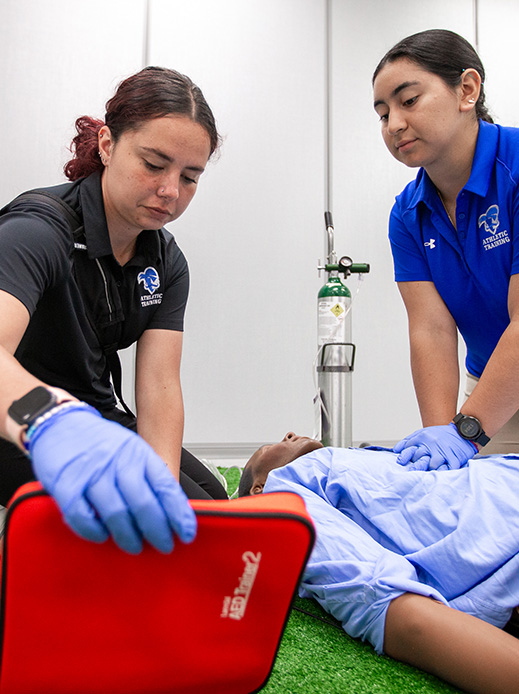 Students getting hands-on experience.